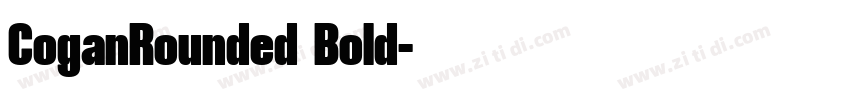 CoganRounded Bold字体转换